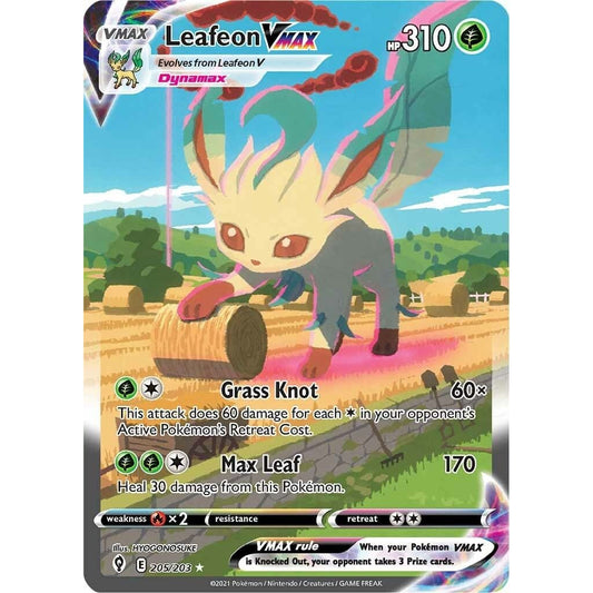 Image for Leafeon VMAX (Alternate Art Secret) (205/203) (SWSH07) - Pokemon
