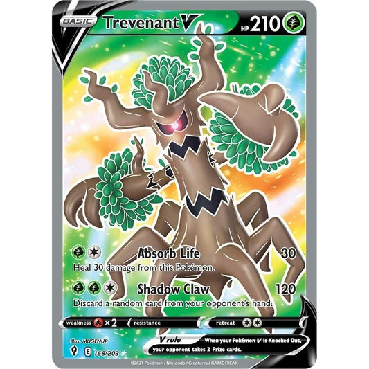 Image for Trevenant V (Full Art) (168/203) (SWSH07) - Pokemon