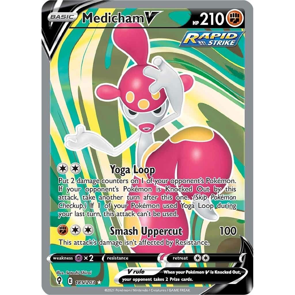 Image for Medicham V (Full Art) (185/203) (SWSH07) - Pokemon