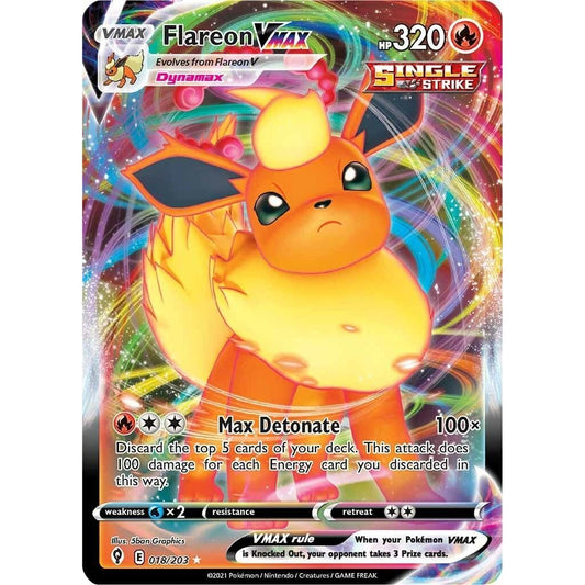 Image for Flareon VMAX (018/203) (SWSH07) - Pokemon