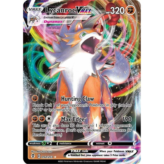 Image for Lycanroc VMAX (092/203) (SWSH07) - Pokemon