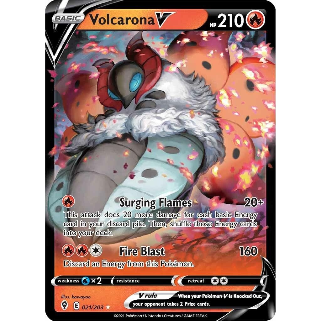 Image for Volcarona V (021/203) (SWSH07) - Pokemon
