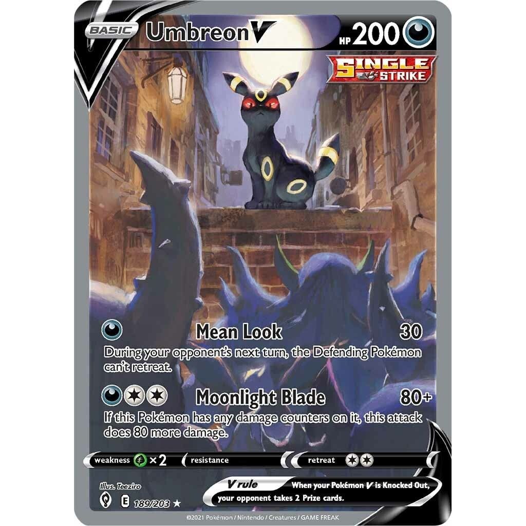 Image for Umbreon V (Alternate Full Art) (189/203) (SWSH07) - Pokemon