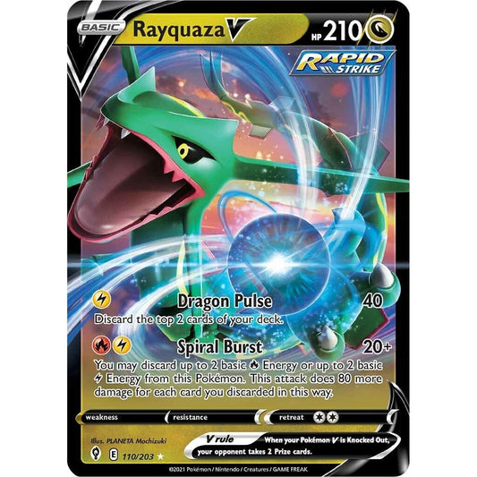 Image for Rayquaza V (110/203) (SWSH07) - Pokemon