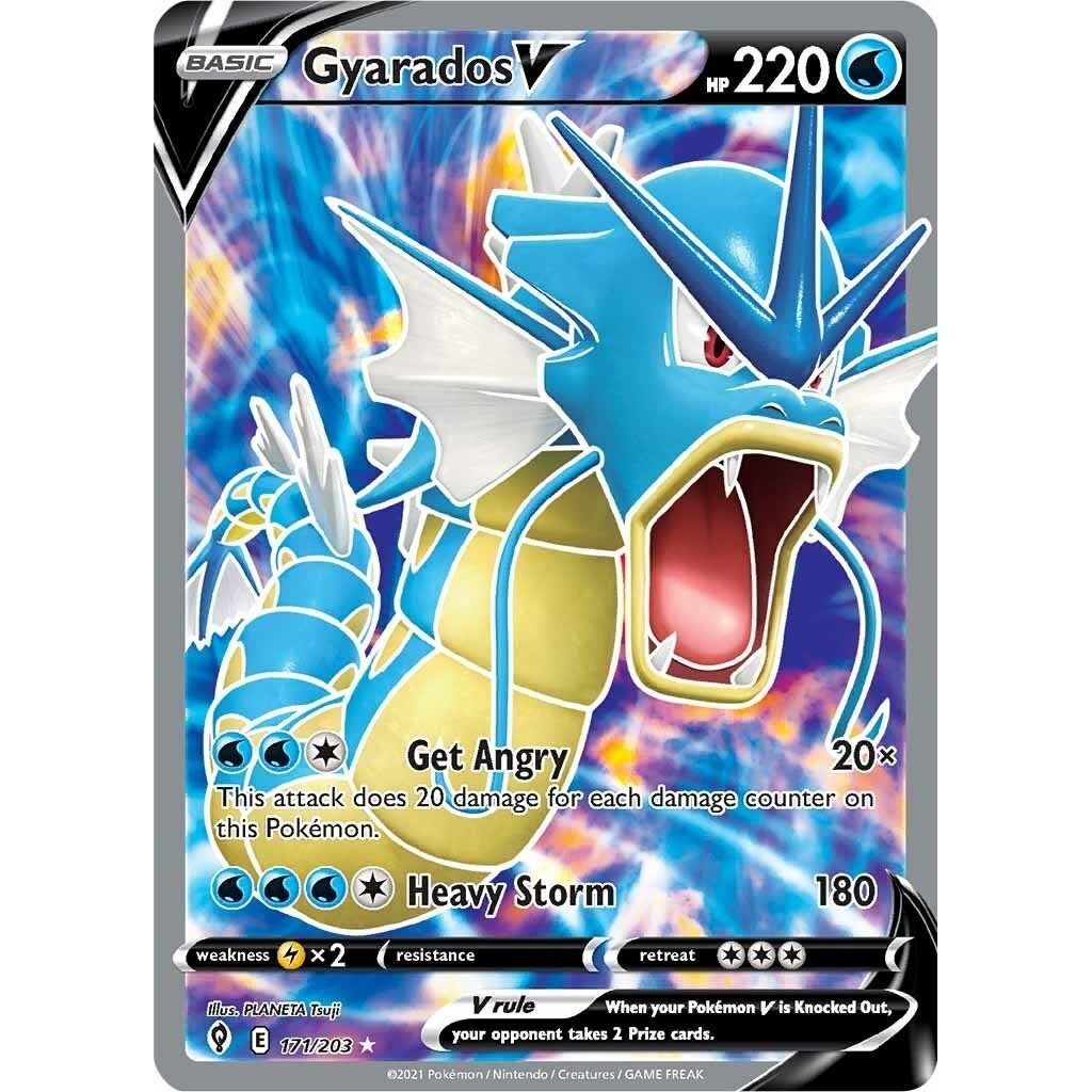 Image for Gyarados V (Full Art) (171/203) (SWSH07) - Pokemon