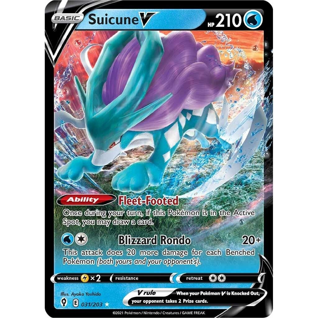 Image for Suicune V (031/203) (SWSH07) - Pokemon