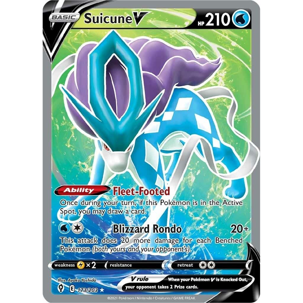 Image for Suicune V (Full Art) (173/203) (SWSH07) - Pokemon