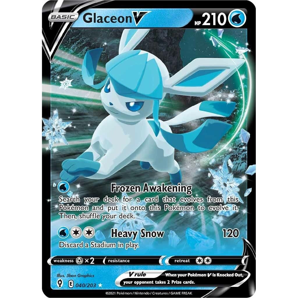 Image for Glaceon V (040/203) (SWSH07) - Pokemon