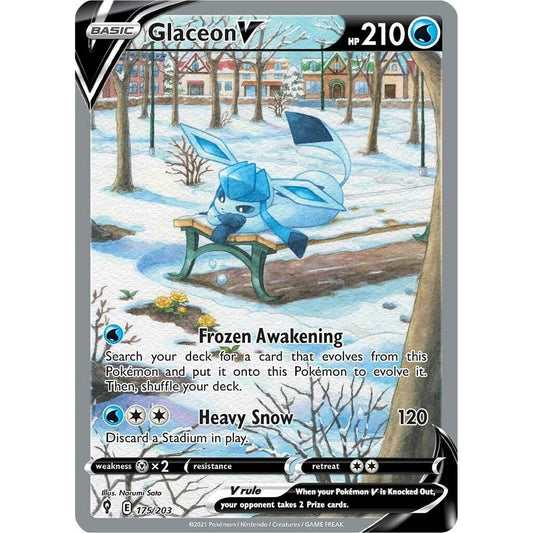 Image for Glaceon V (Alternate Full Art) (175/203) (SWSH07) - Pokemon