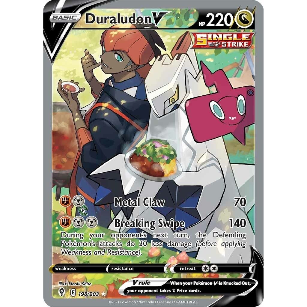 Image for Duraludon V (Alternate Full Art) (198/203) (SWSH07) - Pokemon