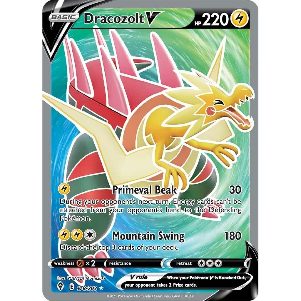 Image for Dracozolt V (Full Art) (178/203) (SWSH07) - Pokemon