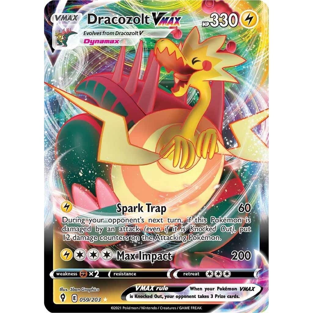 Image for Dracozolt VMAX (059/203) (SWSH07) - Pokemon