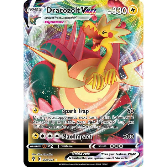 Image for Dracozolt VMAX (059/203) (SWSH07) - Pokemon