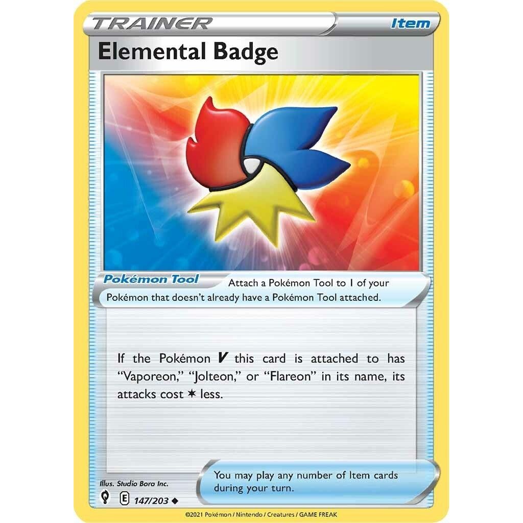 Image for Elemental Badge (147/203) (SWSH07) - Pokemon