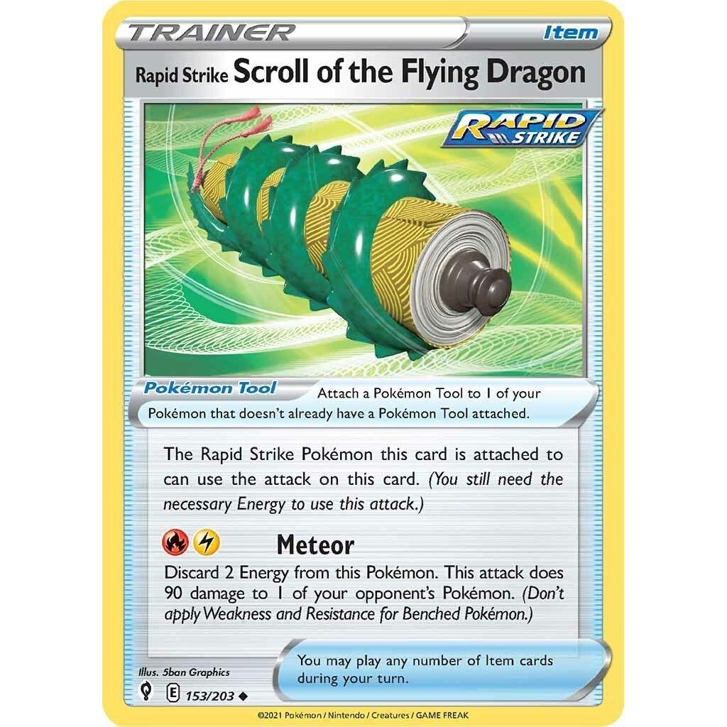 Image for Rapid Strike Scroll of the Flying Dragon (153/203) (SWSH07) - Pokemon