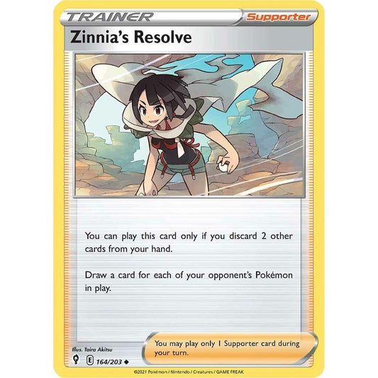 Image for Zinnia's Resolve (164/203) (SWSH07) - Pokemon