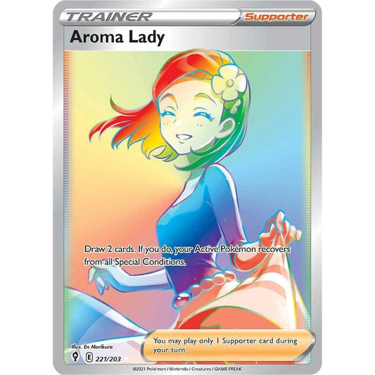 Image for Aroma Lady (Secret) (221/203) (SWSH07) - Pokemon
