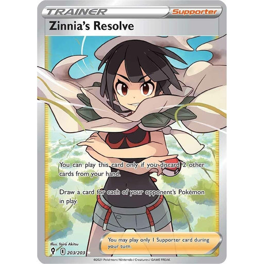 Image for Zinnia's Resolve (Full Art) (203/203) (SWSH07) - Pokemon