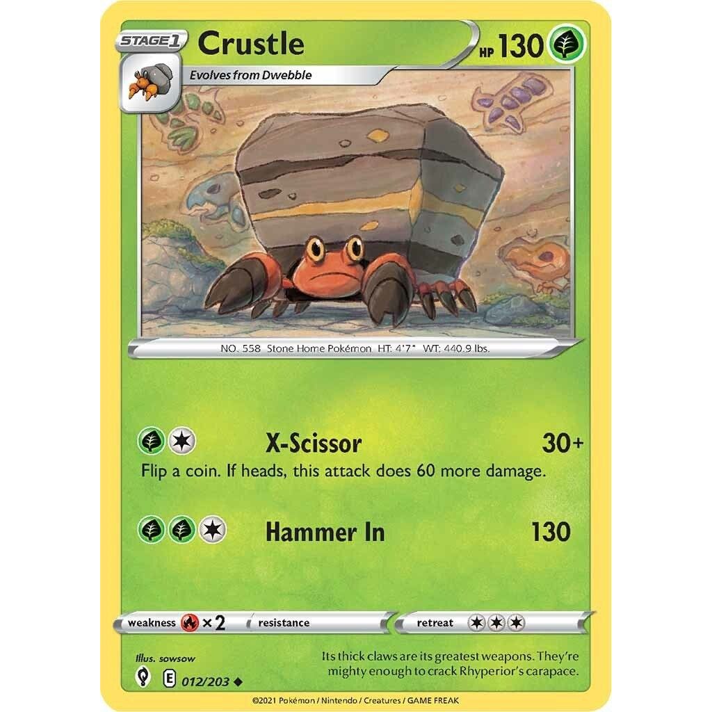 Image for Crustle (012/203) (SWSH07) - Pokemon