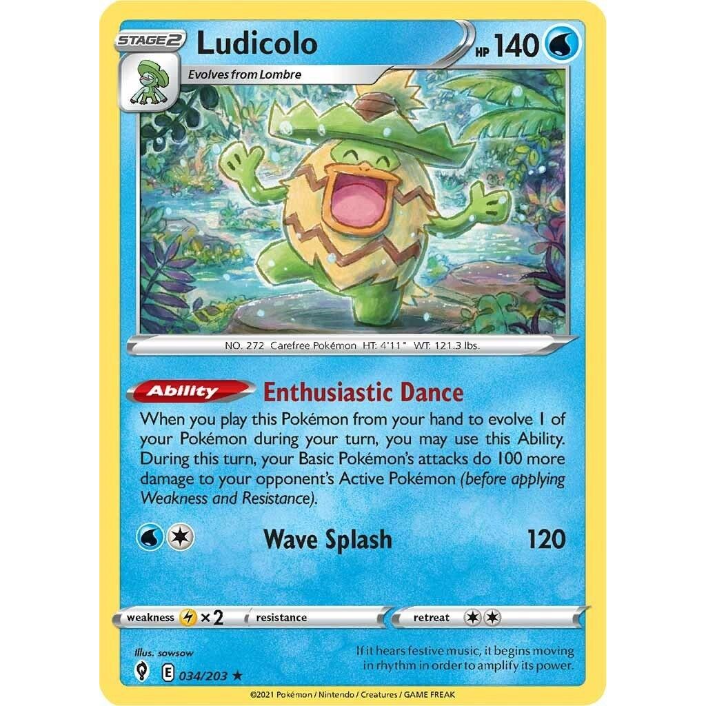 Image for Ludicolo (034/203) (SWSH07) - Pokemon