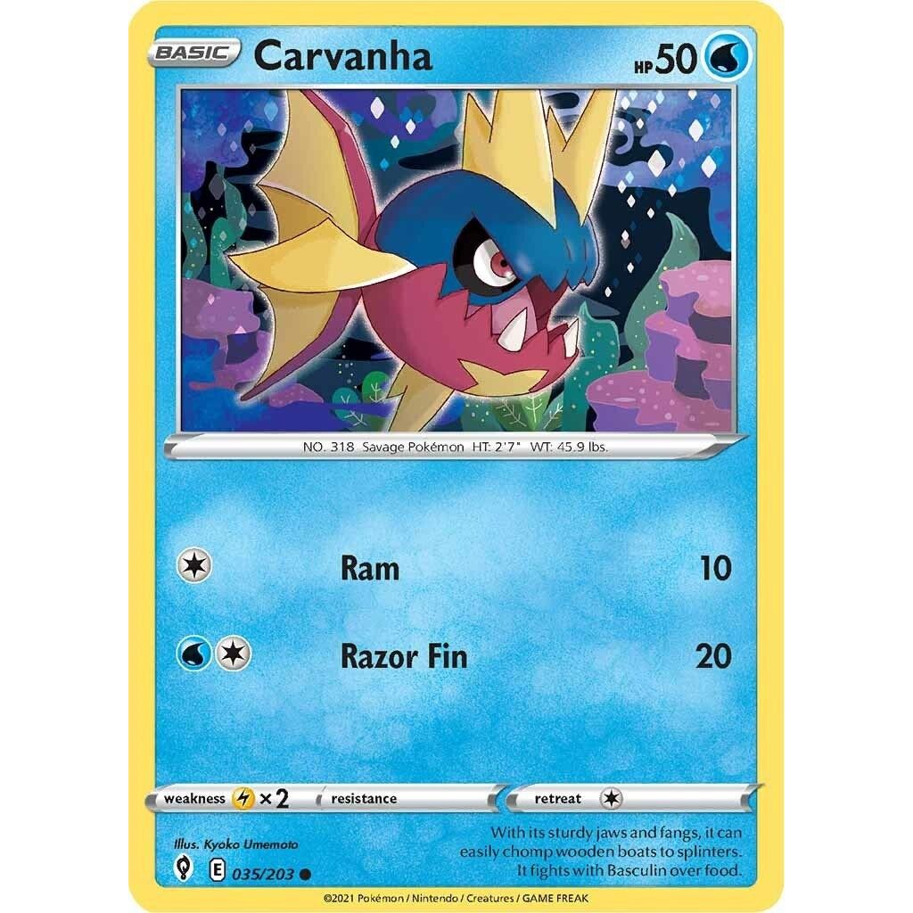 Image for Carvanha (035/203) (SWSH07) - Pokemon