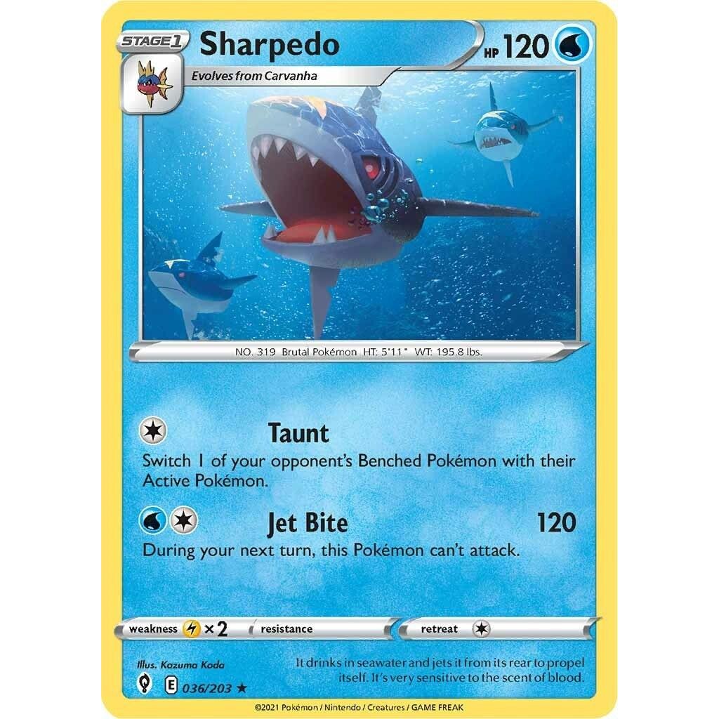 Image for Sharpedo (036/203) (SWSH07) - Pokemon