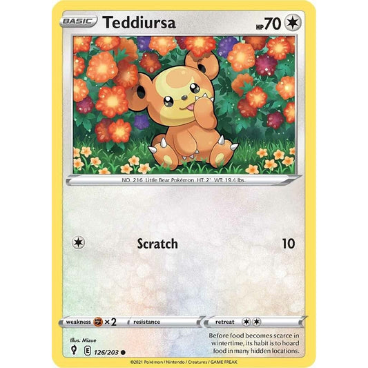 Image for Teddiursa (126/203) (SWSH07) - Pokemon