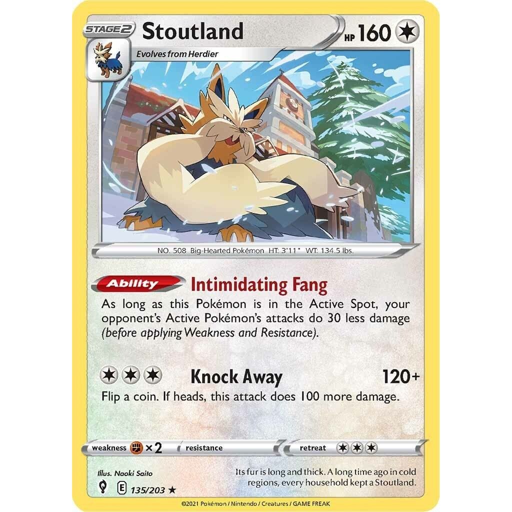 Image for Stoutland (135/203) (SWSH07) - Pokemon