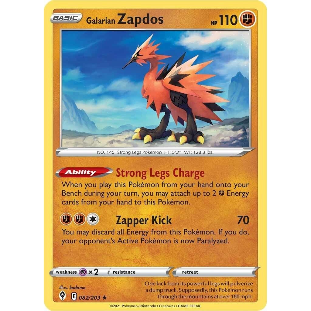 Image for Galarian Zapdos (082/203) (SWSH07) - Pokemon