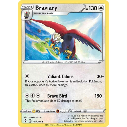 Image for Braviary (137/203) (SWSH07) - Pokemon