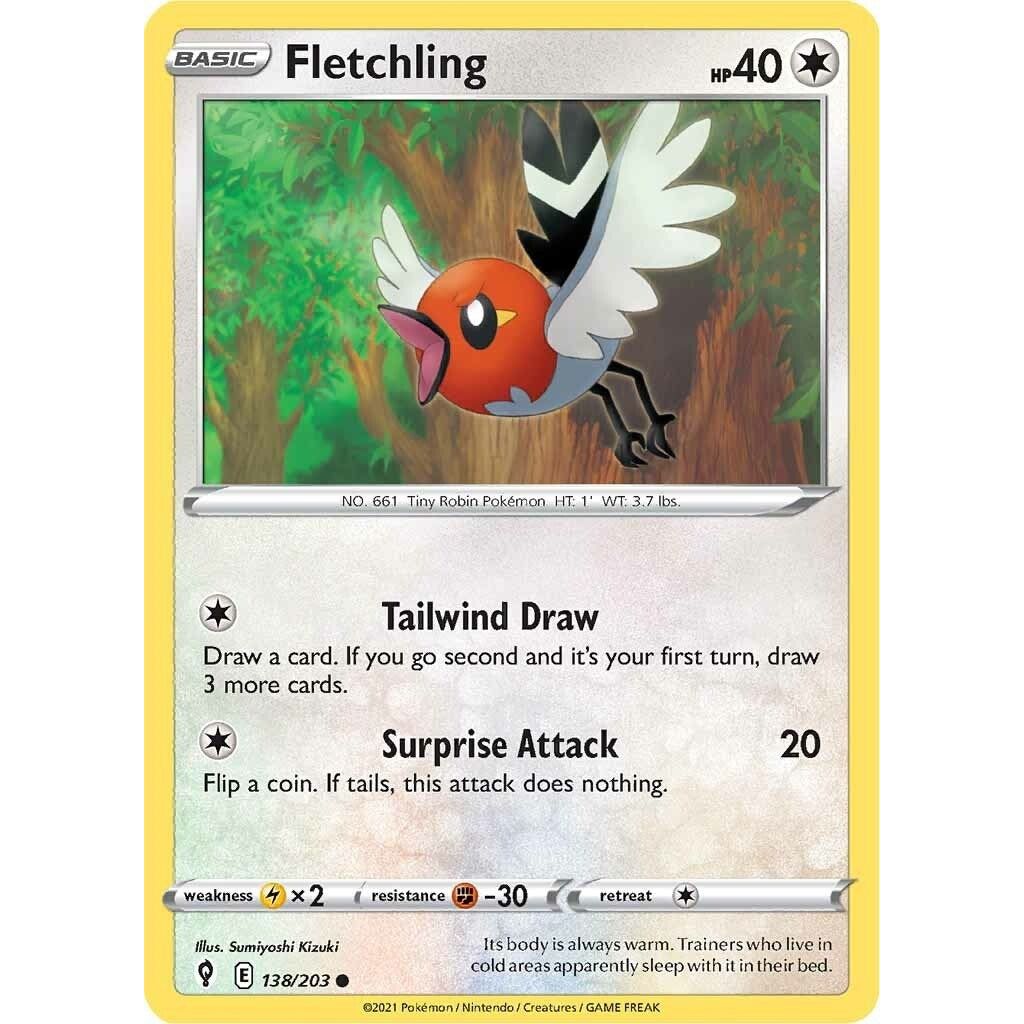 Image for Fletchling (138/203) (SWSH07) - Pokemon