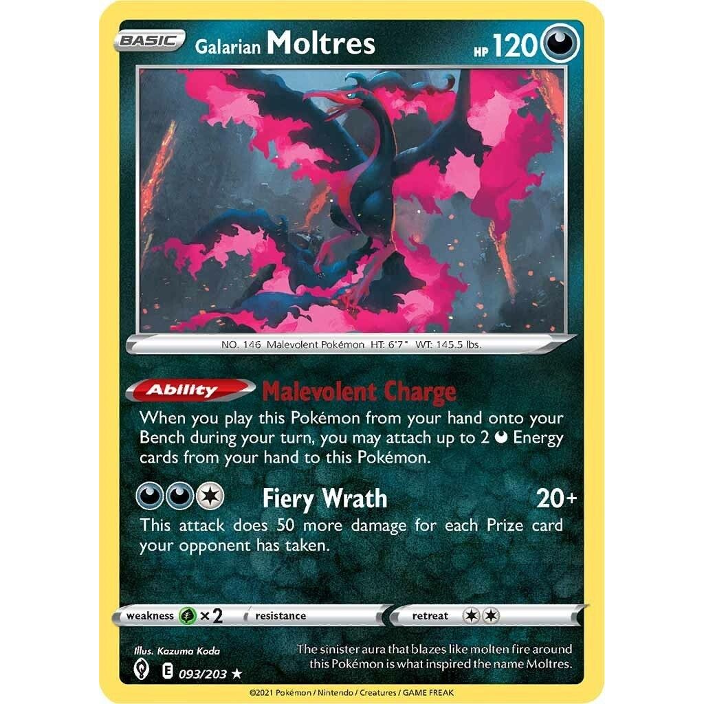 Image for Galarian Moltres (093/203) (SWSH07) - Pokemon