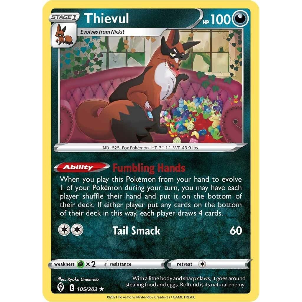 Image for Thievul (105/203) (SWSH07) - Pokemon