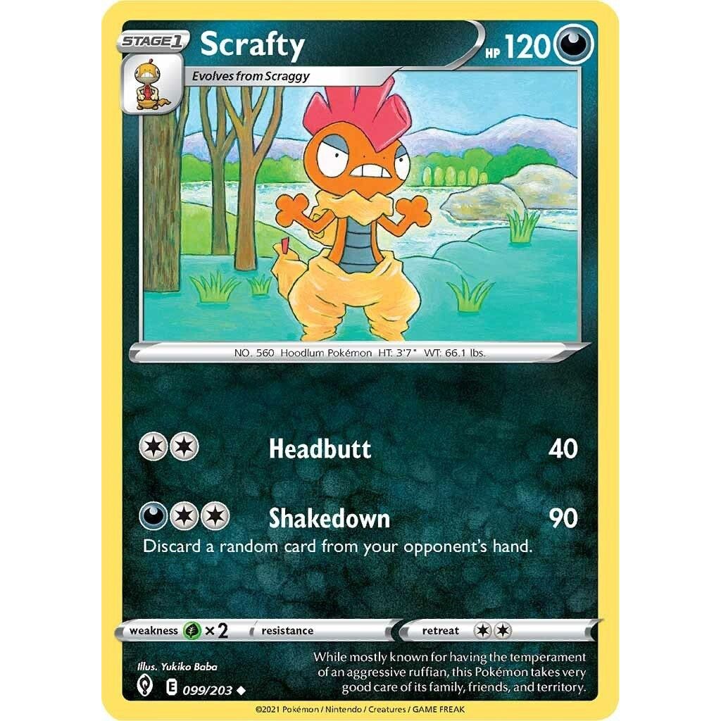Image for Scrafty (099/203) (SWSH07) - Pokemon