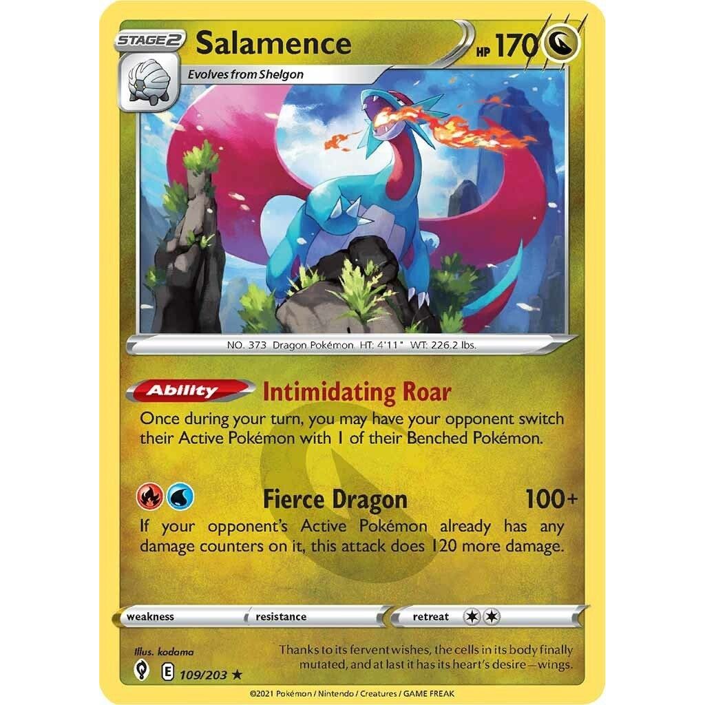 Image for Salamence (109/203) (SWSH07) - Pokemon