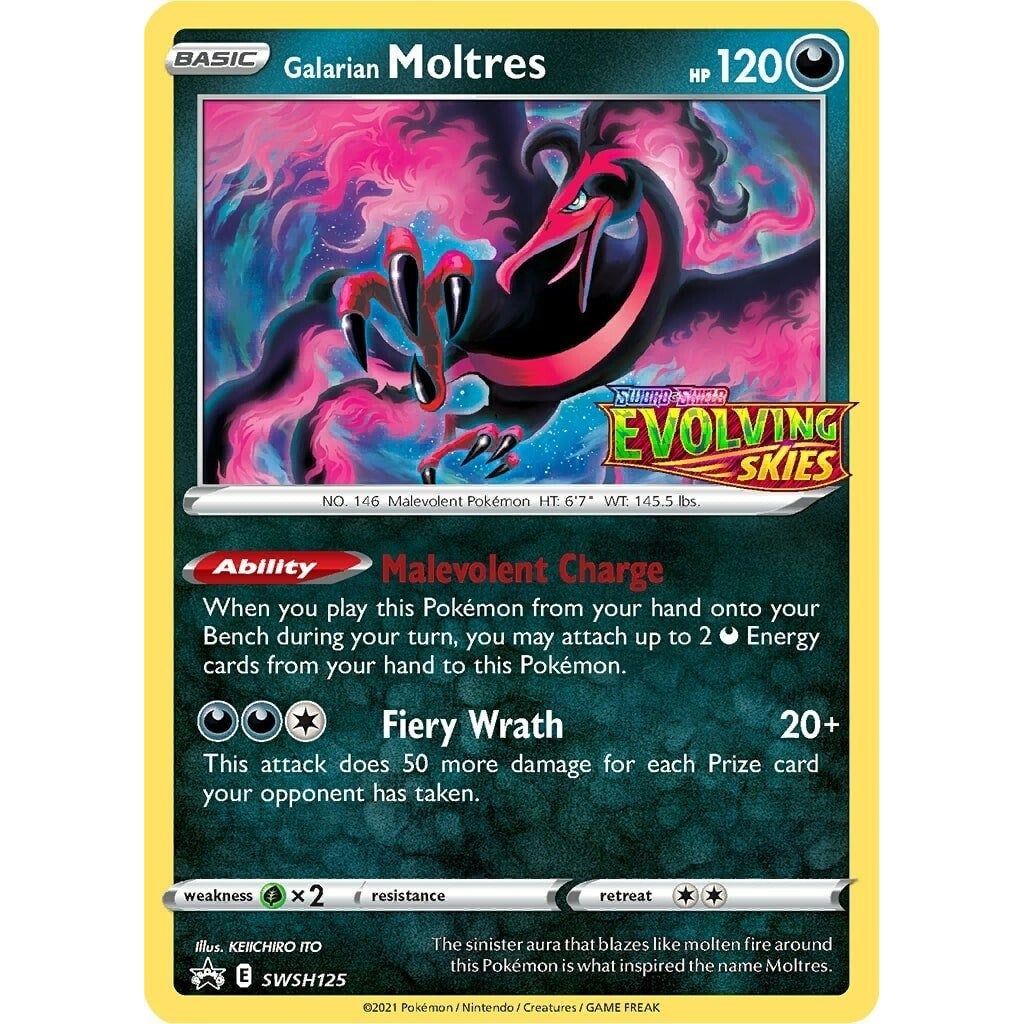Image for Galarian Moltres - SWSH125 (Prerelease) (SWSH125) (SWSD) - Pokemon