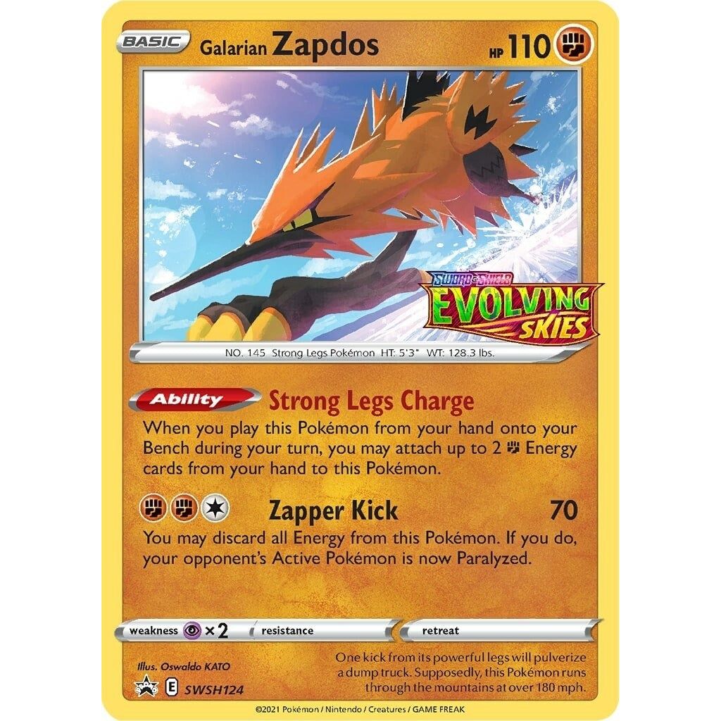 Image for Galarian Zapdos - SWSH124 (Prerelease) (SWSH124) (SWSD) - Pokemon