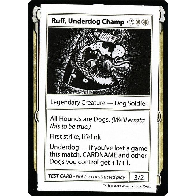 Image for Ruff, Underdog Champ (No PW Symbol) (CMB1) - Magic: The Gathering