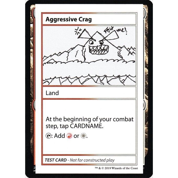 Image for Aggressive Crag (No PW Symbol) (CMB1) - Magic: The Gathering