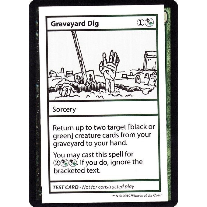 Image for Graveyard Dig (No PW Symbol) (CMB1) - Magic: The Gathering