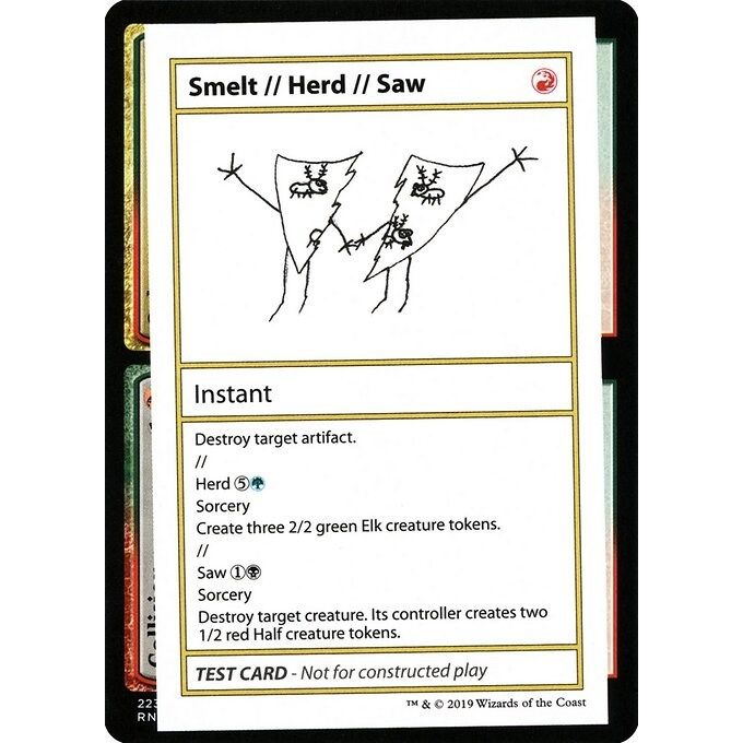 Image for Smelt // Herd // Saw (No PW Symbol) (CMB1) - Magic: The Gathering