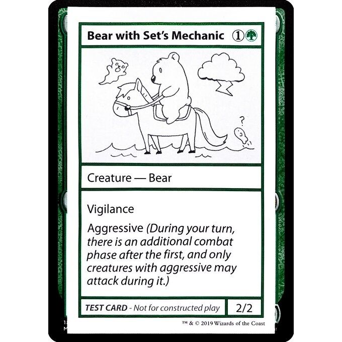 Image for Bear with Set's Mechanic (No PW Symbol) (CMB1) - Magic: The Gathering