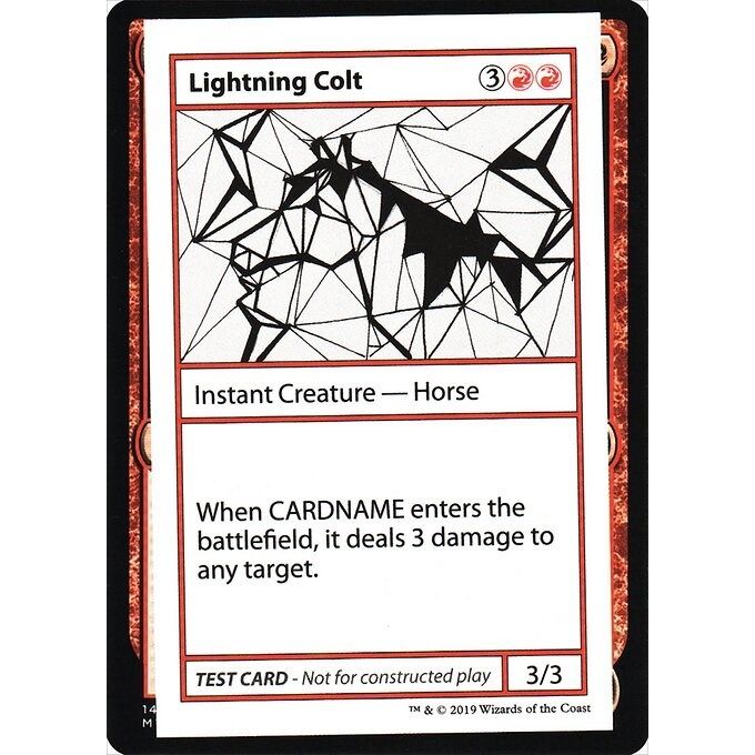 Image for Lightning Colt (No PW Symbol) (CMB1) - Magic: The Gathering