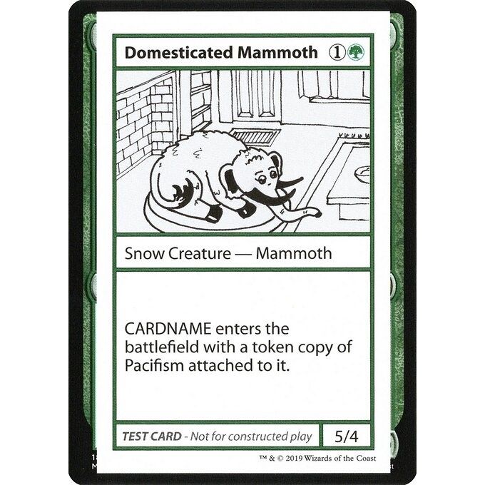Image for Domesticated Mammoth (No PW Symbol) (CMB1) - Magic: The Gathering