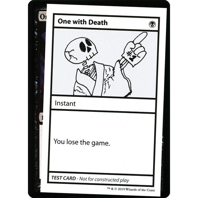 Image for One With Death (No PW Symbol) (CMB1) - Magic: The Gathering