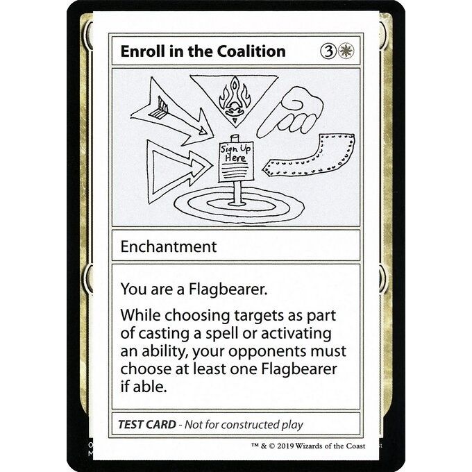 Image for Enroll in the Coalition (No PW Symbol) (CMB1) - Magic: The Gathering