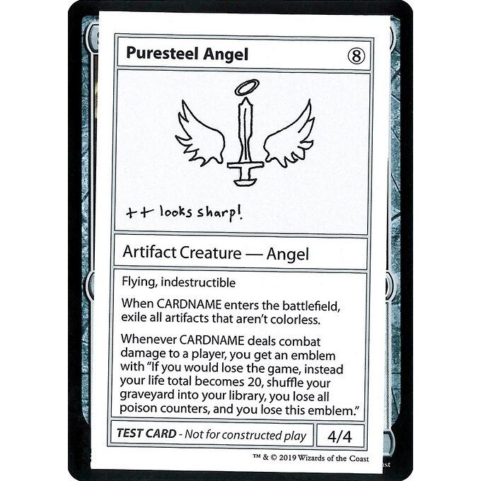 Image for Puresteel Angel (No PW Symbol) (CMB1) - Magic: The Gathering
