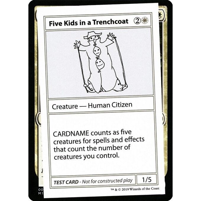 Image for Five Kids in a Trenchcoat (No PW Symbol) (CMB1) - Magic: The Gathering