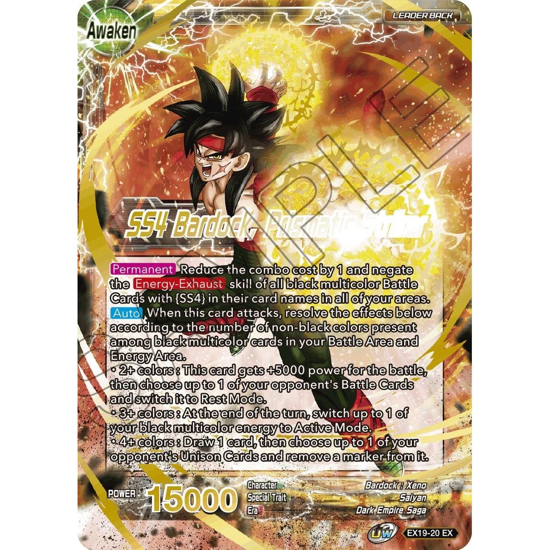 Image for Bardock // SS4 Bardock, Prismatic Striker (EX19-20) (DBS-BE19) - Dragon Ball Super: Masters