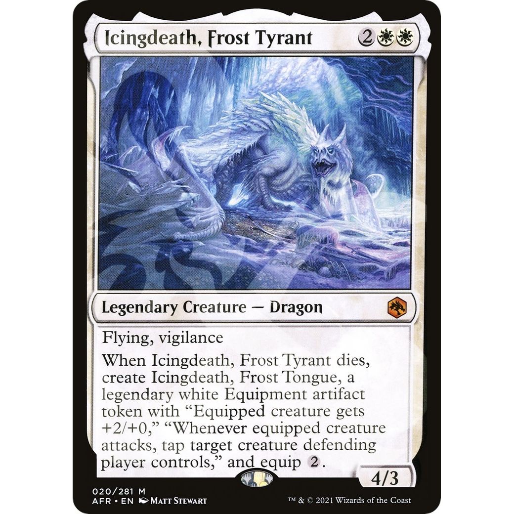 Image for Icingdeath, Frost Tyrant (20) (AFR&) - Magic: The Gathering